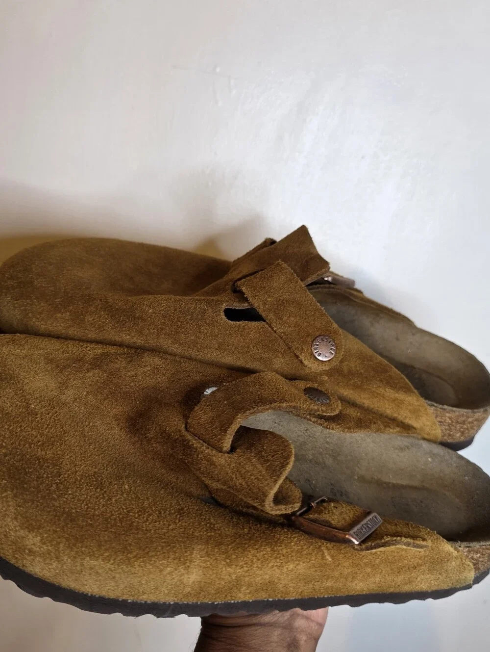 Birkenstock Men Closed Toes Suede Sandals